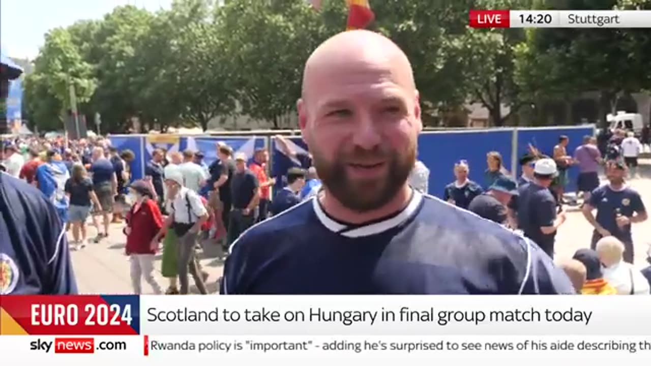 Euro 2024- 'We got a chance' - Scottish fans look ahead to crucial Hungary match Sky News