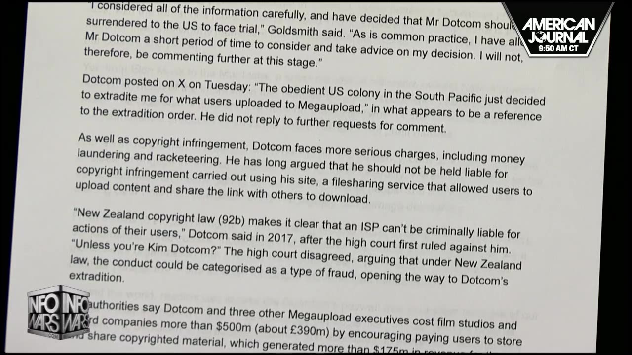 Kim Dotcom Extradition Approved In Another Blow To Internet Freedom