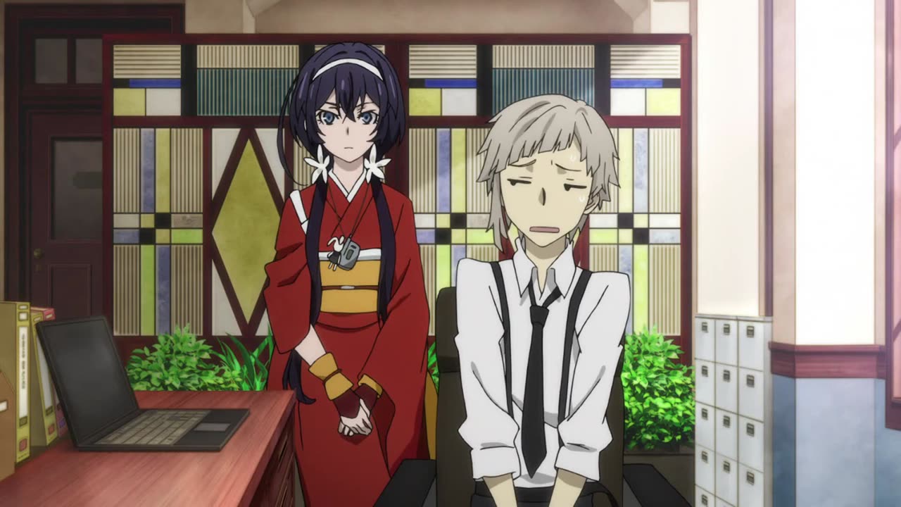 Bungou Stray Dogs - Kyouka next to Atsushi