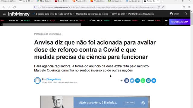 Ministério da Saúde libera dose de reforço; Anvisa diz que não foi consultada