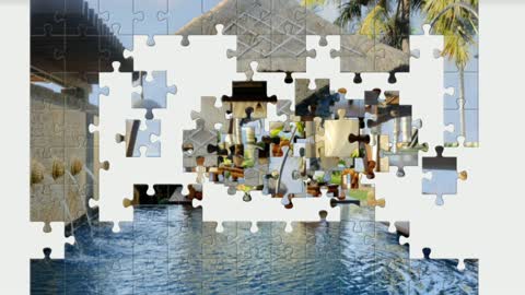 Puzzle. Vacation in Bali.