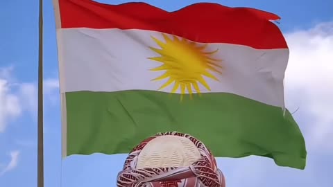 The flag of Kurdistan