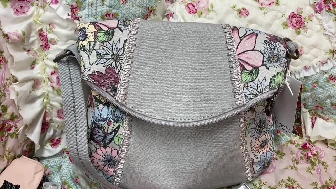 What fits in my for sale Sakroots Crossbody Bag in Blush.