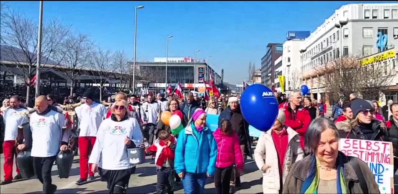 The People of Graz, Austria Come Out Strong for Another Day of Protests Against the COVID Regime
