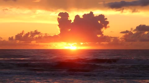 Selected clip of sunset around beautiful areas in this universe -9