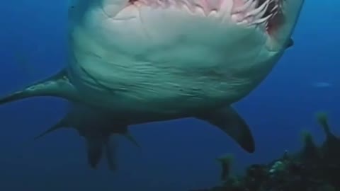 Near the sand tiger shark