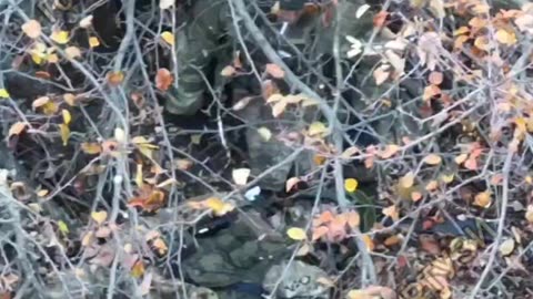 Ukrainian Drones Find Small Group of Russian Soldiers Moving Towards Their Rear