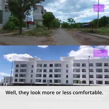 These are the new districts, new houses in Mariupol