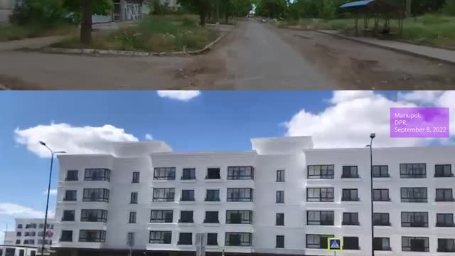 These are the new districts, new houses in Mariupol