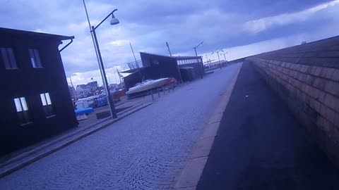 Båthusgatan och Norra hamnen. Helsingborg 7 April 2016