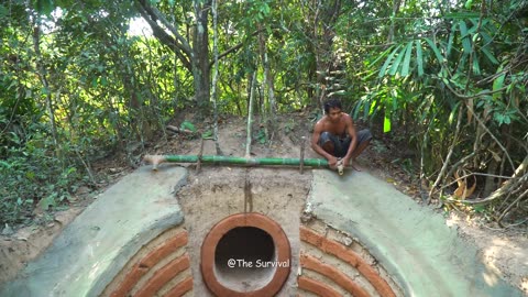 Build The Most Tunnel Temple Underground And Tunnel Underground Pool