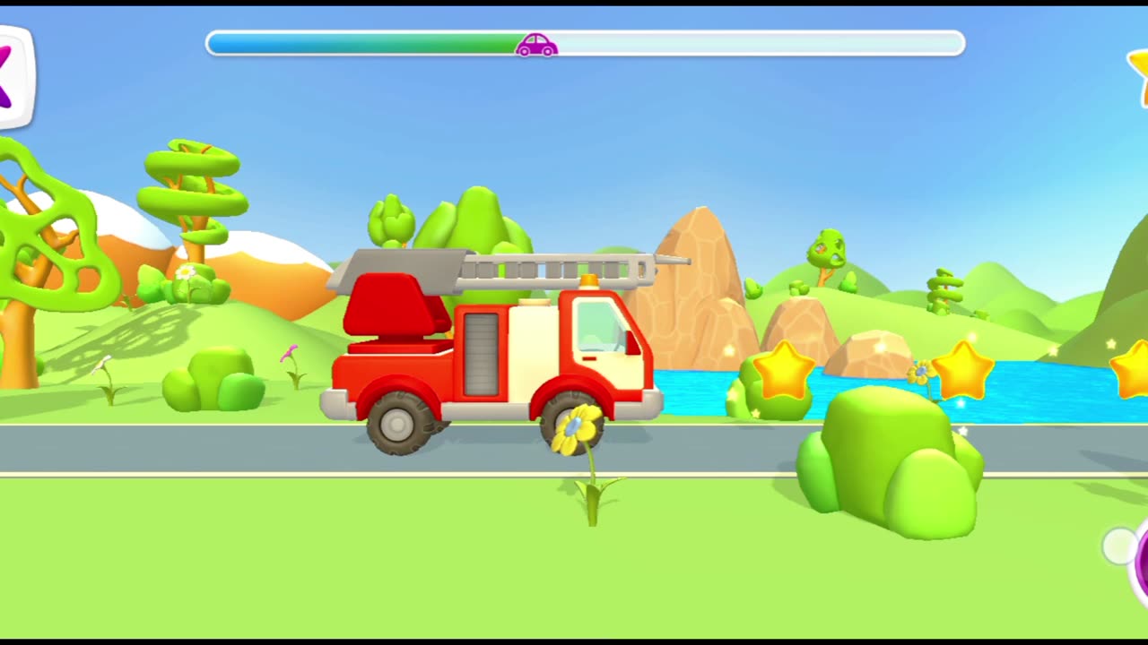 Fire truck for kids | Fire truck from shop to fire and travel 😔