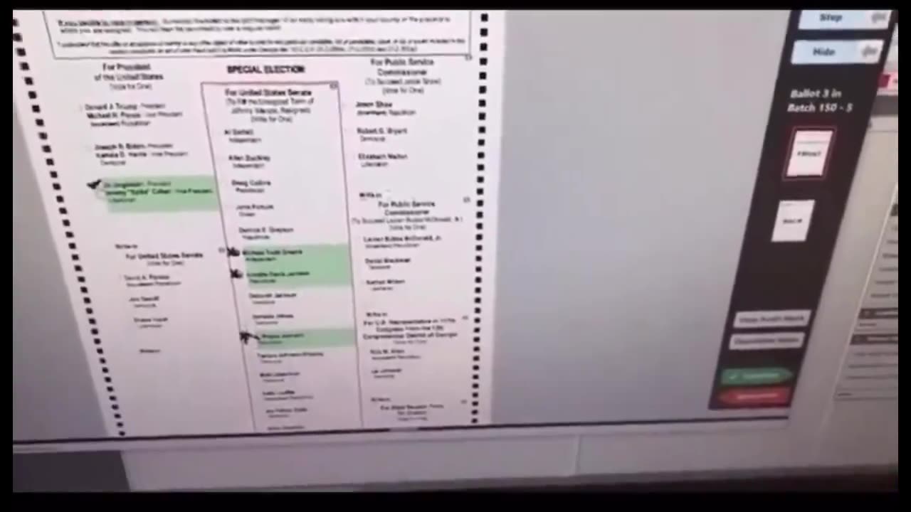 “Can you scan a ballot more than once and COUNT THEM?”