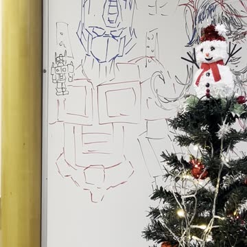 Optimus Prime Whiteboard drawing