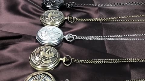 Antique Fullmetal Alchemist Quartz Anime Pocket Watch Cosplay Edward Elric Clock Design Pen