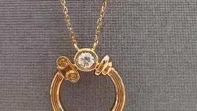 A necklace made of rings