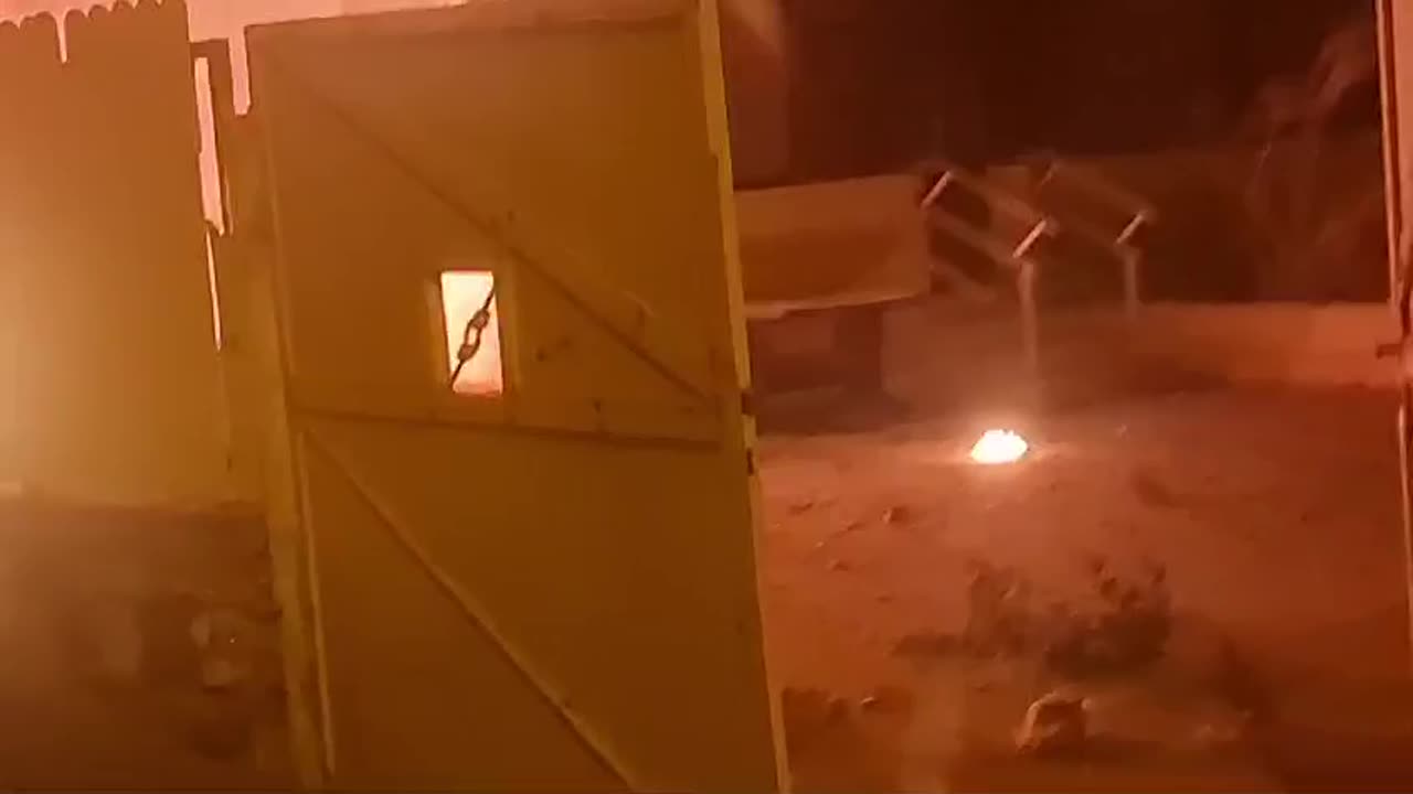 From the rocket impact in Kiryat Shmona.