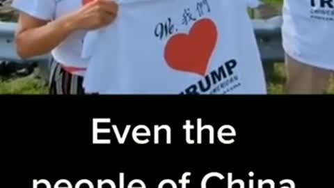 Even the people of china love trump🇺🇸