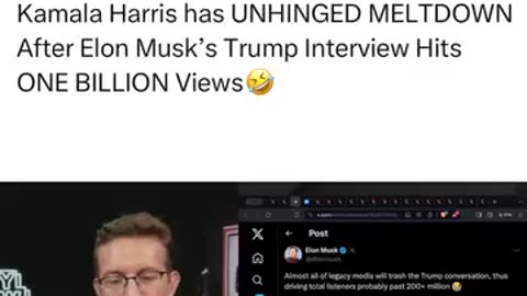 Elon Musk's Trump Interview Hits ONE BILLION Views