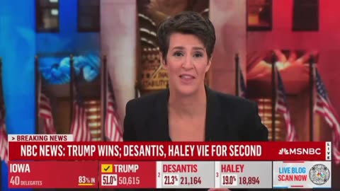 MSNBC Rachel Maddow Refuses to Air Trump Speech