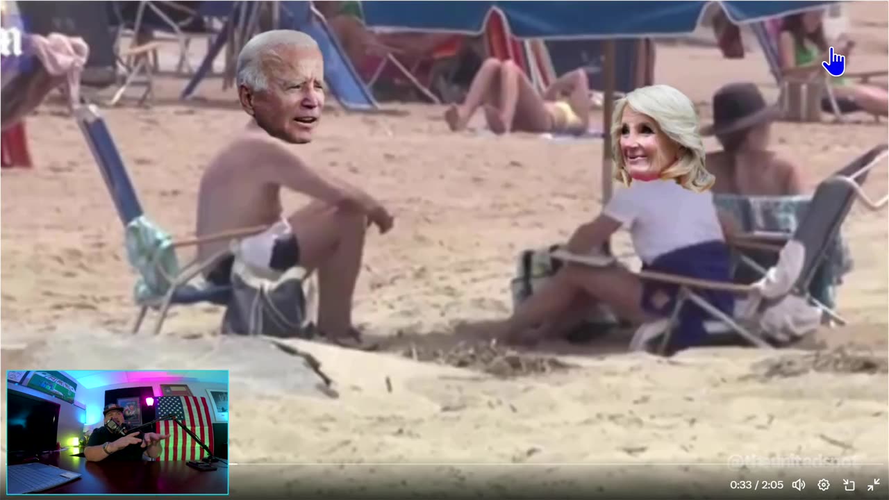 Biden’s 3000th vacation at the beach as President bickering with Jill!!