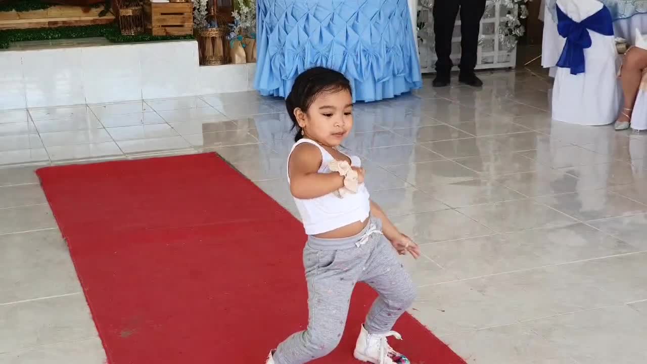 A Cute Little Girl Dance In Tiktok Popular Musics