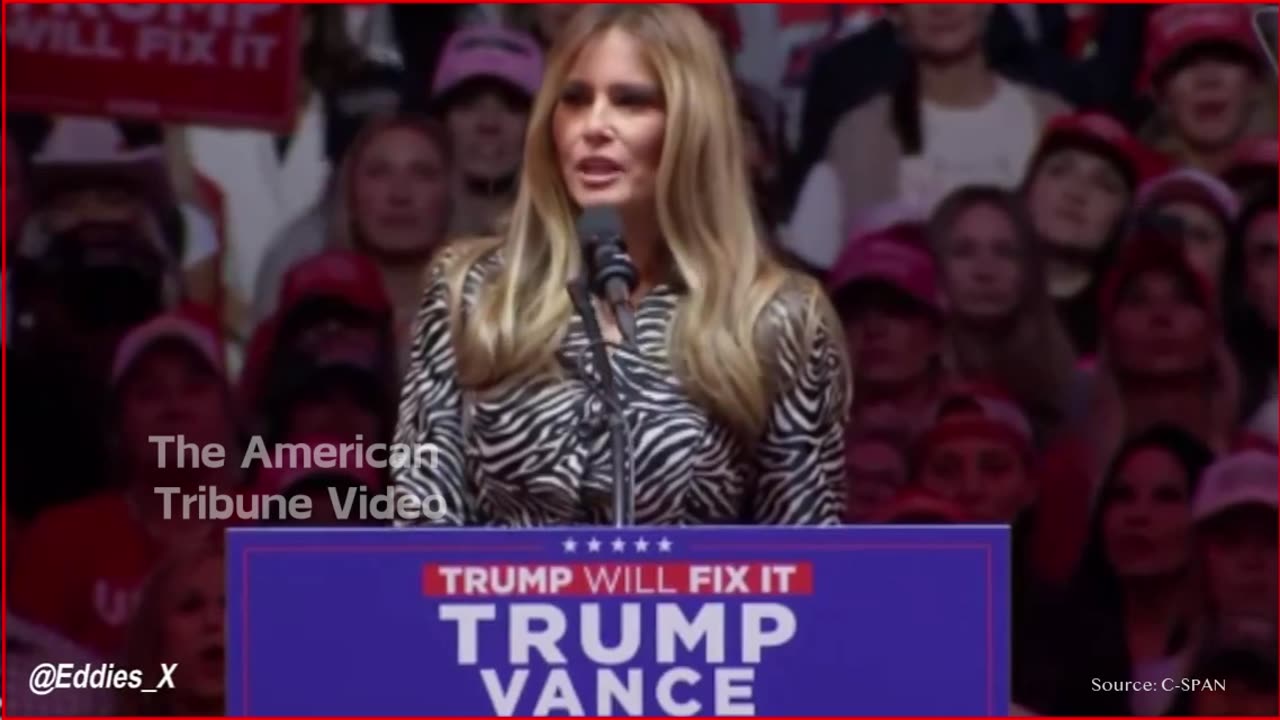 WATCH: Gorgeous Melania Takes Stage, Stuns in Beautiful Outfit at MSG Trump Rally