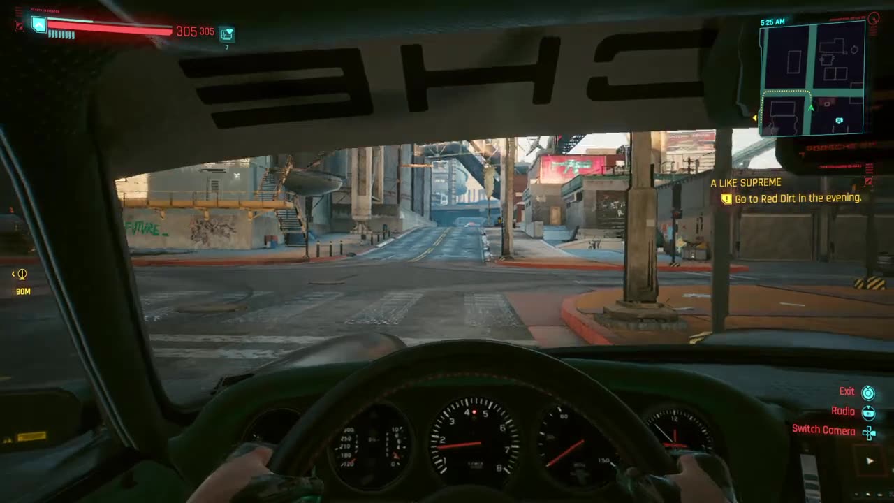 Cyberpunk 2077. Go to red dirt in the evening