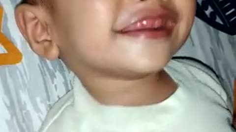 Baby laughing so cute