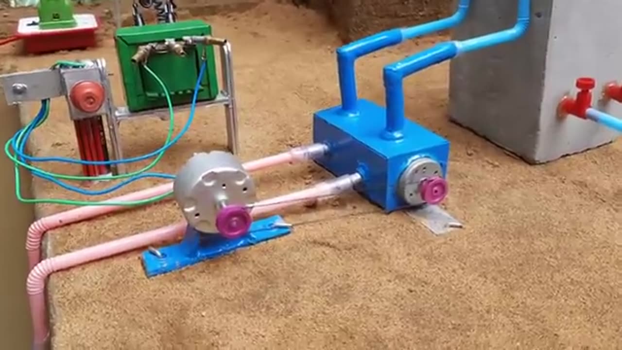 How to make water pump science project ll 220 voltage ll transformer ll project