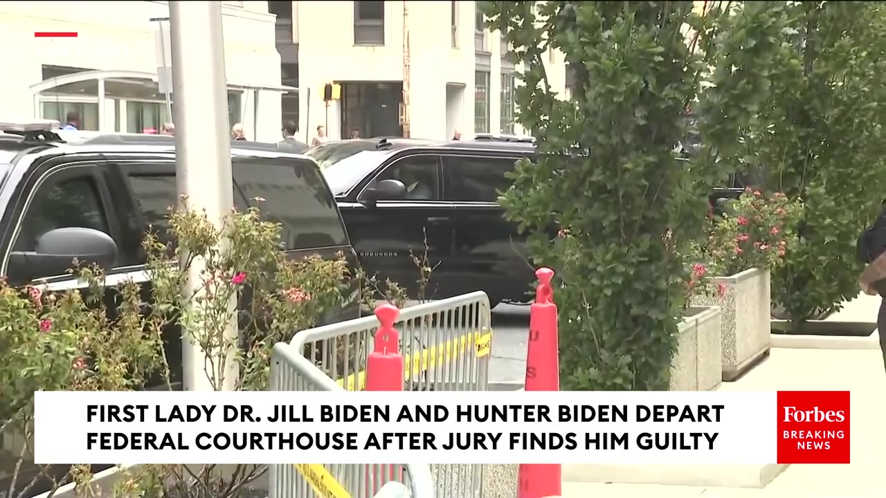 Jill Biden, Hunter Biden hecked again 🤣 Depart Court After Jury Finds Him Guilty On All Counts