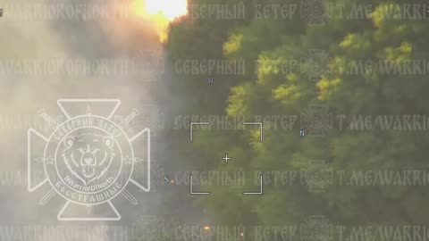 Destruction of a Ukrainian T-64BV by Lancet near Sheptukhovka, Kursk region.