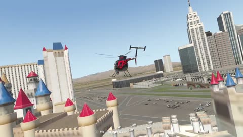 Cowan Hughes 500E - Xplane 11.55 - Ubuntu testing & Trainin - Vegas Trials