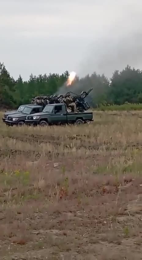 Ukrainian Truck Mounted Anti-Drone Guns