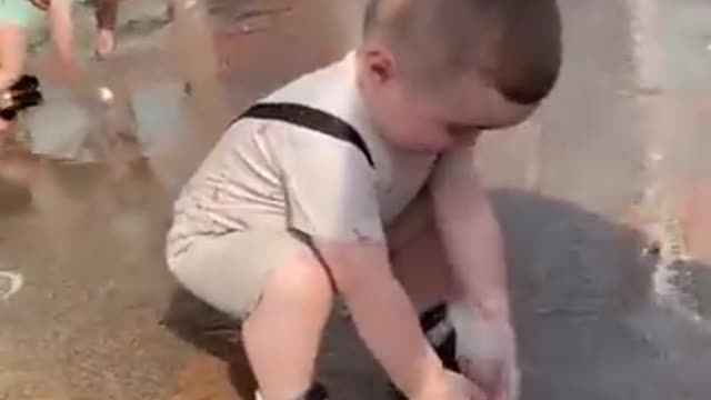 Baby funny played