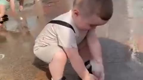 Baby funny played