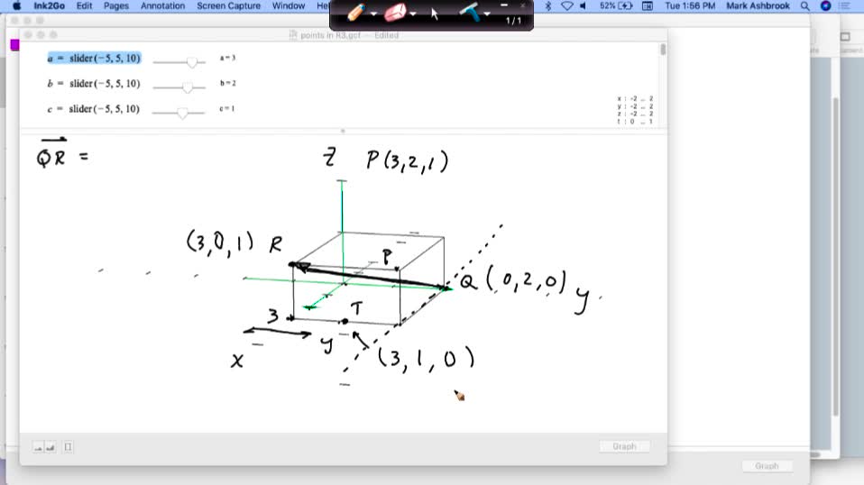 MAT 272 Tu Aug 24: Vectors, R3, Spheres & Dot Product