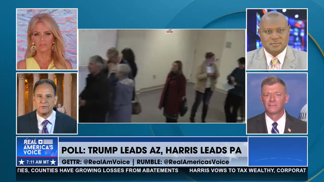 TRUMP LEADS AZ, HARRIS LEADS PA