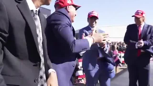 Trump makes Lads day