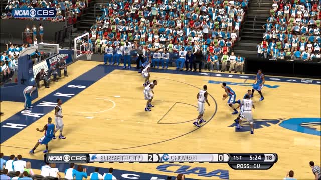 NBA 2k14 HBCU Basketball Mod Elizabeth City vs Chowan