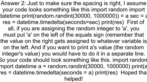 Setting a random number to time