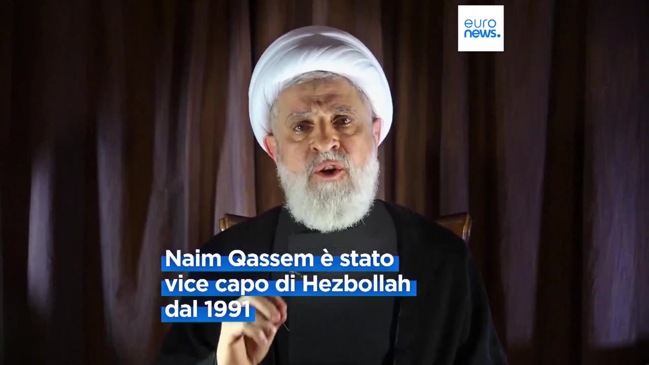 NOTIZIE DAL MONDO Hezbollah,Naim Qassem è il nuovo leader del gruppo militante libanese dopo la morte di Nasrallah.È stato eletto il nuovo leader del gruppo libanese Hezbollah. Naim Qassem è stato vice del movimento per tre decenni