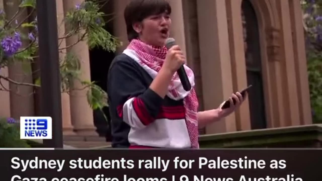 SYDNEY STUDENTS RALLY FOR GAZA PALESTINE