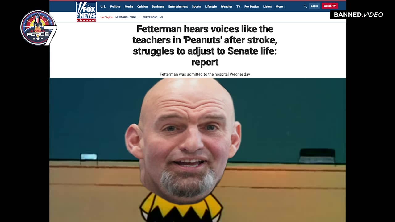 Fetterman Claims To Hear Voices That Sound Like The Peanuts Teacher