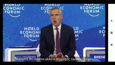 Στόλτενμπεργκ στο Νταβός... ... σημαντικός σύμμαχος Η ΤΟΥΡΚΙΑ