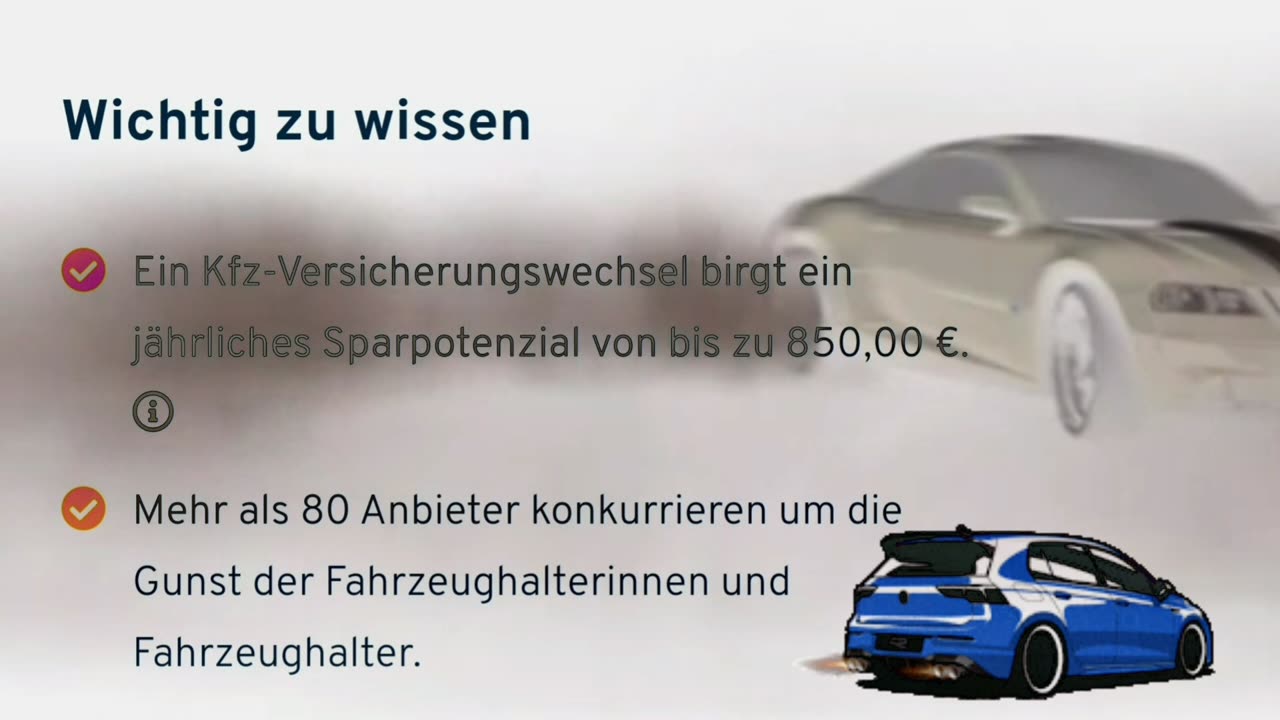 Dein Auto nicht vergessen.