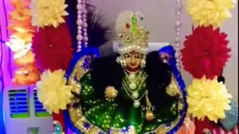 Immerse in Devotion with the Divine Laddugopal Aarti Teri 🙏🪔🌹"