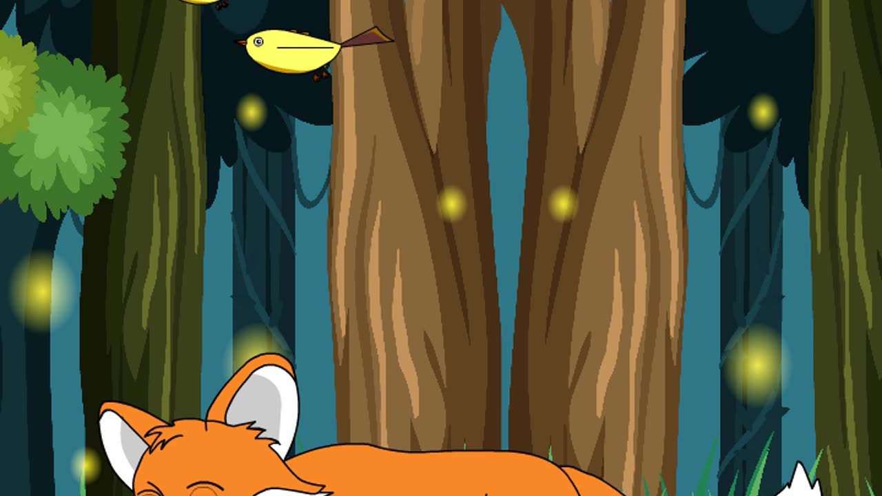 Fox animation 2d cartoon