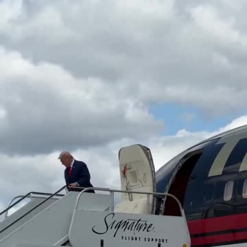 President Trump is wheels down in Michigan 🇺🇸