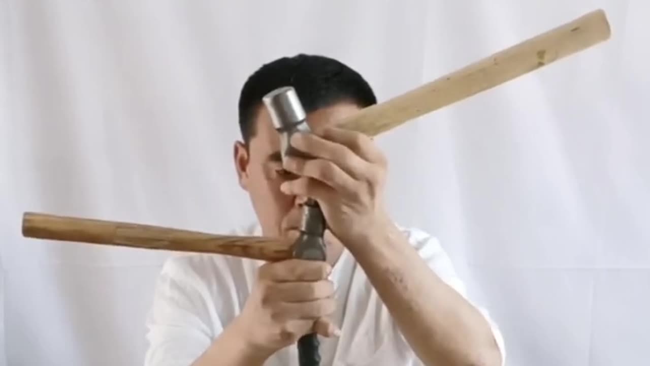balancing act performance video 035,Hammer Challenge